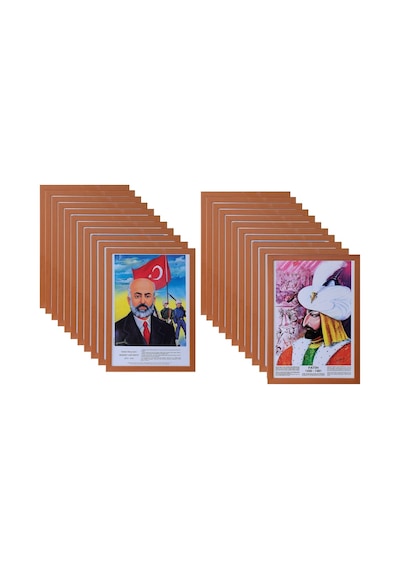 35X50 Cm23 Lü Türk Büyükleri Seti - Panosu - Köşesi
