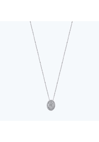 Altınbaş Pırlanta Oval Kolye Lc063x-8k Beyaz