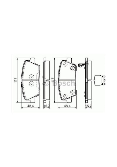 Hyundai Santa Fe Arka Fren Balatasi 2006-2015 583022pa70 40200003 2.0 Crdı, 2.2 Crdı