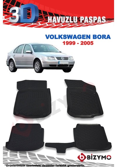 Volkswagen Bora 1999-2005 3D Paspas Takımı Bizymo