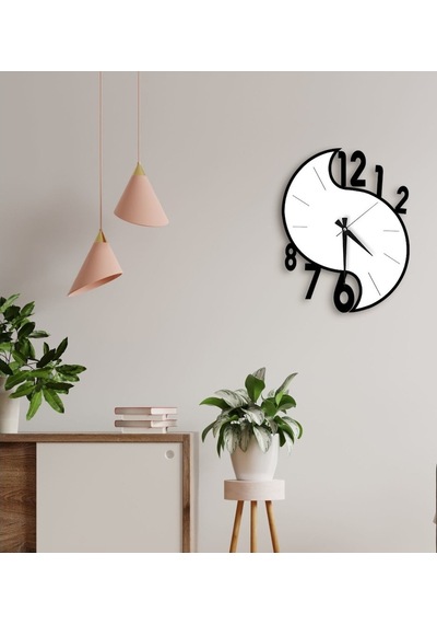 Bk Gift Dekoratif 45Cm Ahşap Duvar Saati-152