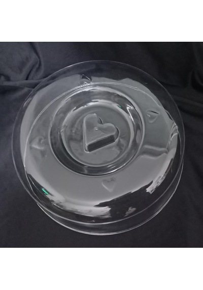Pasta Kek Tabağı İçin Şeffaf Fanus Kapak 26 Cm Kırılmaya Dayanıklı Plastik Sağlıklı Tazelik Koruyucu