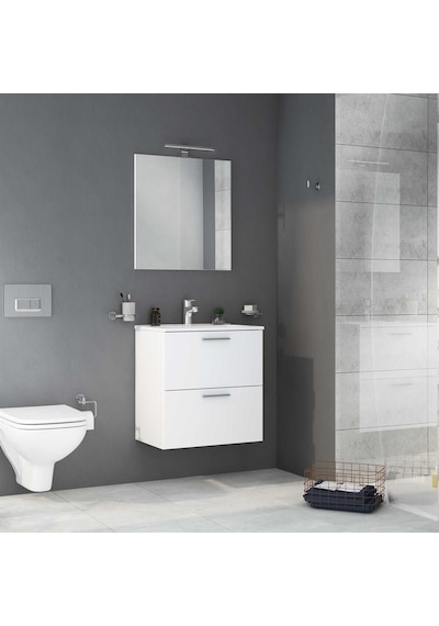 VitrA Mia Banyo Dolabı Seti 80 Cm Parlak Beyaz 75024 Beyaz