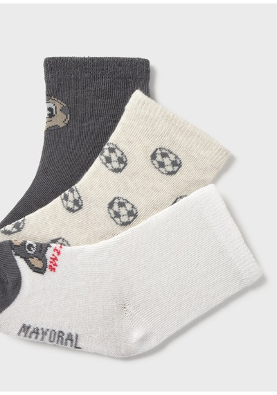 Mayoral Erkek Bebek Üçlü Çorap Set Gri