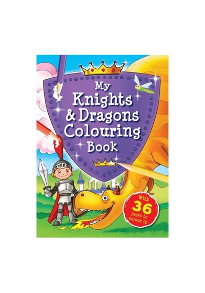 My Knights And Dragons Colouring Book / Kolektif / / 9781800229655