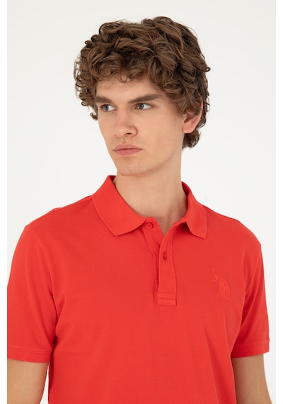 U.S. Polo Assn. Erkek Slim Fit Polo Yaka Kırmızı Basic Tişört 50294207-VR030 U.S. Polo Assn. Erkek Slim Fit Polo Yaka Kırmızı Basic Tişört 50294207-VR030