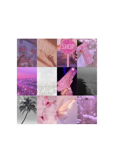 Parıltılı Glitter Soft Pinky White Poster Duvar Kağıdı Seti
