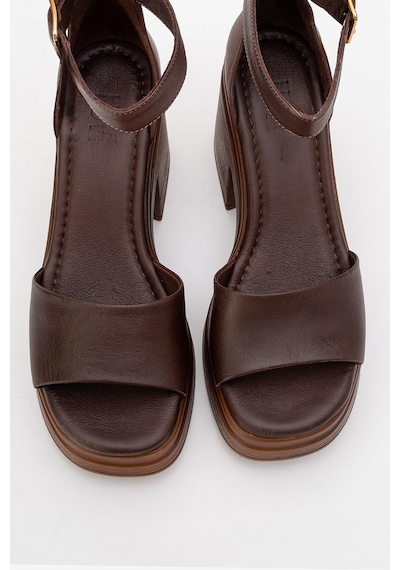 Luvishoes Margot Kahverengi Hakiki Deri Kadın Platform Topuklu Sandalet Kahverengi Deri Luvishoes Margot Kahverengi Hakiki Deri Kadın Platform Topuklu Sandalet Kahverengi Deri