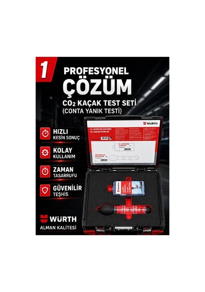 Co₂ Conta Kaçak Tespit Seti Silindir Kapak Motor Yanma Gazı Kontrolü