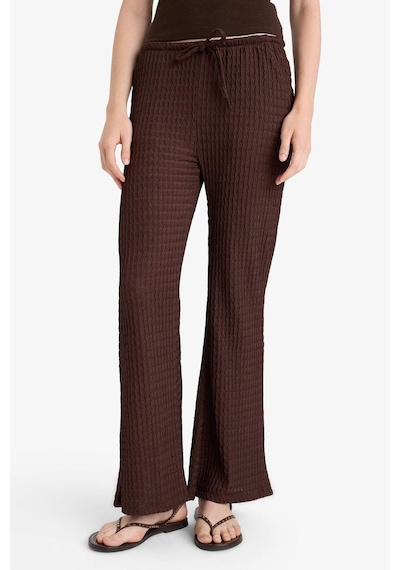Defacto Flare Fit Cepli Normal Bel Standart Boy Bürümcük Pantolon F7659ax25hsbn341 Kahve