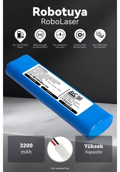 Robotuya Robolaser 3200mah Robot Süpürge Bataryası M.ö