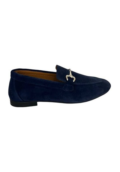 Kemal Tanca 877 9674 Kadın Hakiki Deri Loafer Ayakkabı Lacivert