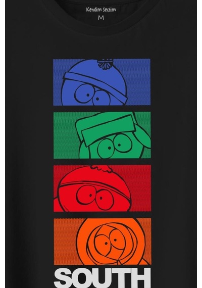 South Park Kenny Cartman Kyle Stan Dizi Film Baskılı Tişört Unisex T-shirt T01s4143 001