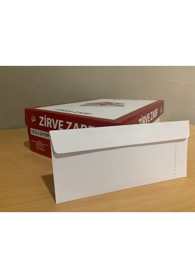 Diplomat Silikonlu Düz Zarf 500 Adet 10.5x24 CM 110 G