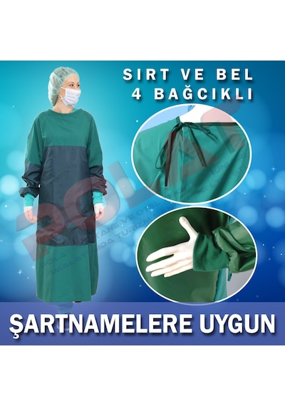 Cerrahi Önlük Terikoton Koruma Box Önlüğü - Boks Önlüğü