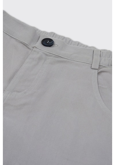Panço Erkek Çocuk Düğmeli Pantolon Gri