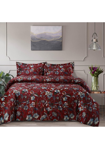 Kadife Çiçek Baskılı Kraliçe Nevresim Takımı, Yumuşak Dokunuşlu, Büyük Boy, Lüks Üç Parça Set Bir Nevresim Ve Yastık Kılıfları İçerir, Amara Garnet Çok renkli Kadife Çiçek Baskılı Kraliçe Nevresim Takımı, Yumuşak Dokunuşlu, Büyük Boy, Lüks Üç Parça Set Bir Nevresim Ve Yastık Kılıfları İçerir, Amara Garnet Çok renkli