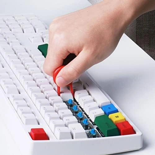Çok Amaçlı Kırmızı Hassas Fırça Başlıklı Bilgisayar Laptop Temizleme Fırçası