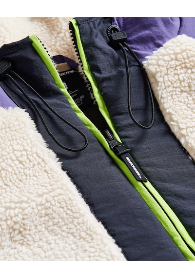 Skechers W Outdoor Fleece Full Zip Sherpa Kadın Mor Mont S232311-4198 Mor