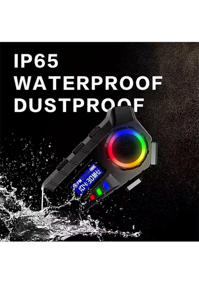 Y30 Kask Kulaklık Motosiklet Kulaklık Rgb Radyolu Intercom