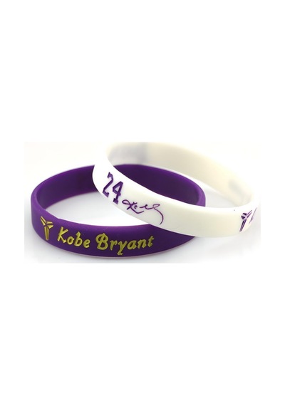 2li Mor Beyaz Kobe Bryant Basketbol Nba Bileklik Mor Beyaz Mor Beyaz