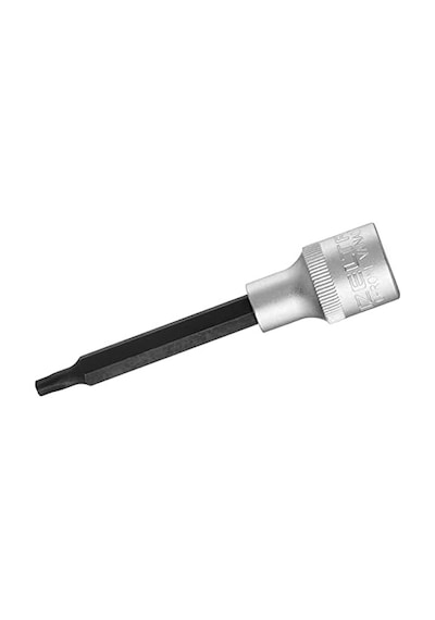 1113064227 T 27 1/2" Uzun Star Tor X Uçlu Lokma Anahtar 100 Mm , Krom, T27