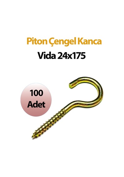 Açık Piton, Kanca, Çengel 24x175 100 Adettir Diğer