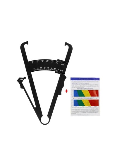 Fitness Için Vücut Plastik Skinfold, Yağ Ölçer,yağ Kaliper, Caliper 17 Cm Beyaz, Whıte Sıyah