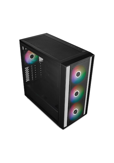 Bilgisayar Kasası Masterbox 600 Tg Mesh 3x140mm Argb Midt Atx Siyah, Mb600-kgnn-s00