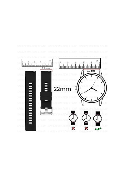 Sneezy Huawei Watch Gt4 46mm İle Uyumlu 22mm Dikiş Desenli Dokuma Silikon Kordon
