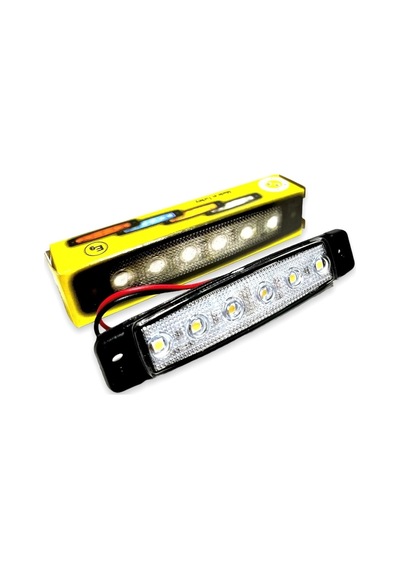 Ahmet Otomotiv Sanel 10 Adet 6 Ledli Beyaz Parmak Led 24v Lamba Basamak Aydınlatma