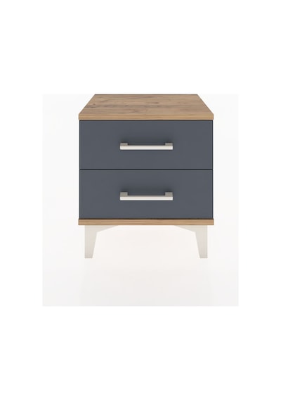 Arges Komodin 2 Çekmeceli 44x30x48 Çam-antrasit Atlas Çam