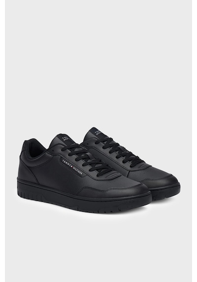 Tommy Hilfiger Deri Sneaker Ayakkabı Erkek Ayakkabı Fm0fm05927 Bds Siyah