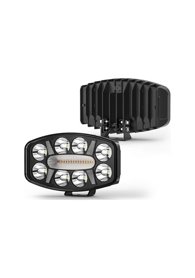 Kamyon Tır Traktör Off Road Jeep 10 İnç Sis Farı Gündüz Ledli Çalışma Lambası 12-24 V
