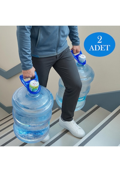 2 Adet Damacana Taşıyıcı - Damacana Tutacağı Damacana Taşıma Aparatı Mavi