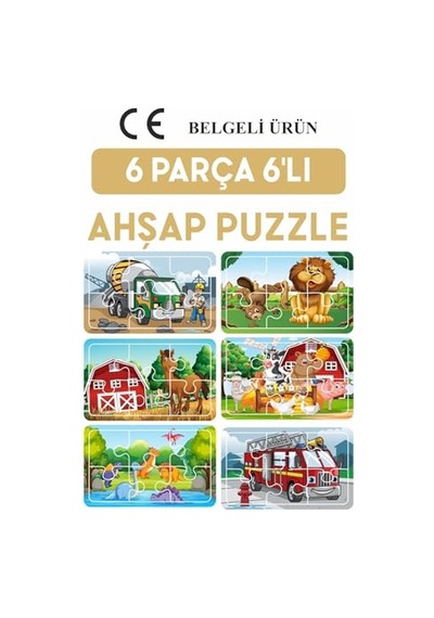 Lipyos Baby Puzzle 6 Parça 6 Adet Puzzle Seti-3