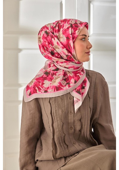 Silk Home Velora Eşarp 161001-43 Gri, Siyah, Bordo, Pembe, Vizon, Fuşya