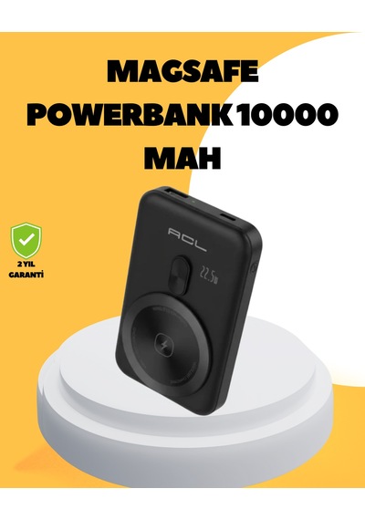 Manyetik Kablosuz Powerbank 22.5w Hızlı Şarj Lcd Göstergeli renkli