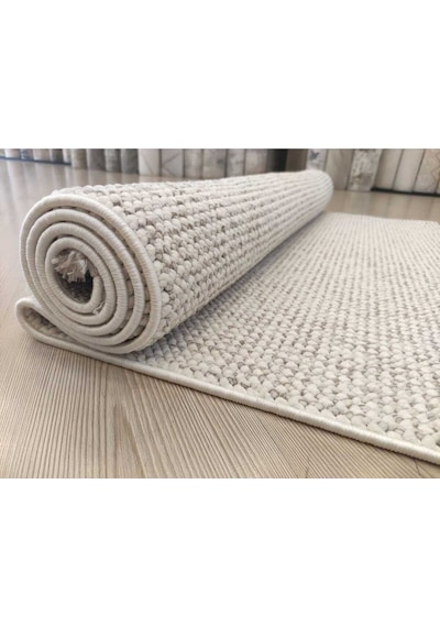 Zen Serisi Naturel Bukleli Yumuşak Hav Toz Vermez Modern Desenli Dokuma Salon Halı Renkli