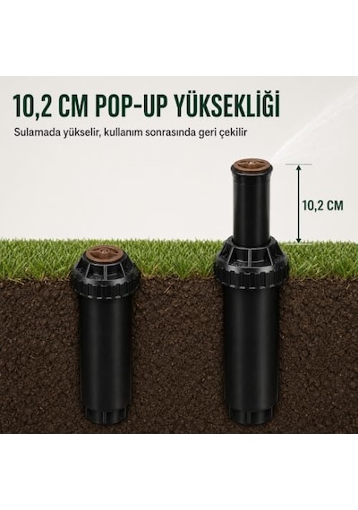 Büyük Vanlu Ayarlanabilir Gövde Spray, 30.5 Cm Uzunluk
