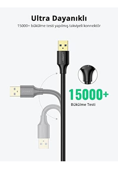 Usb 3.0 Uzatma Kablosu 1.5 Metre, Siyah Diğer