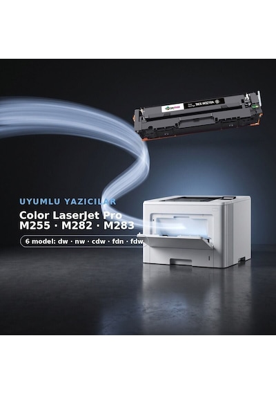 Hp Color Laserjet Pro Mfp M282nw Uyumlu  Toner Seti Çipli 207a Cmyk