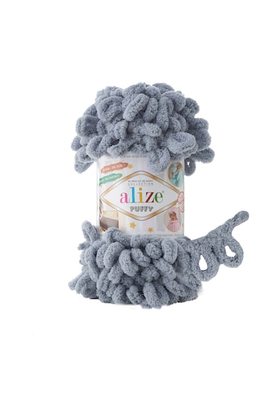Alize 5 Adet Puffy El Örgü Ipliği 5'li Paket - 100 Gr. 9 Mt. Parmak Örgü Ipi - Şevval Tuhafiye 428 - Orta Gri Alize 5 Adet Puffy El Örgü Ipliği 5'li Paket - 100 Gr. 9 Mt. Parmak Örgü Ipi - Şevval Tuhafiye 428 - Orta Gri