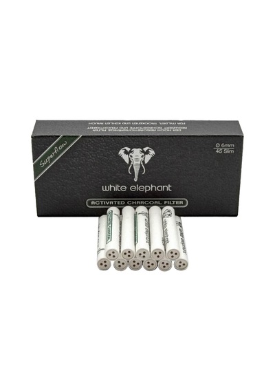 White Elephant 40 lı 6 mm. Karbon Pipo Filtre Filitresi pz71