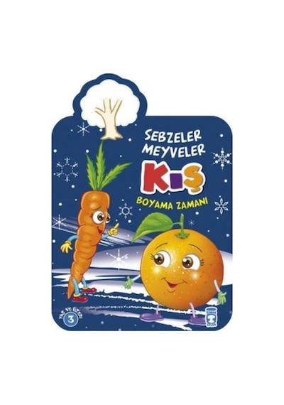 Kış Boyama Zamanı - Sebzeler Meyveler