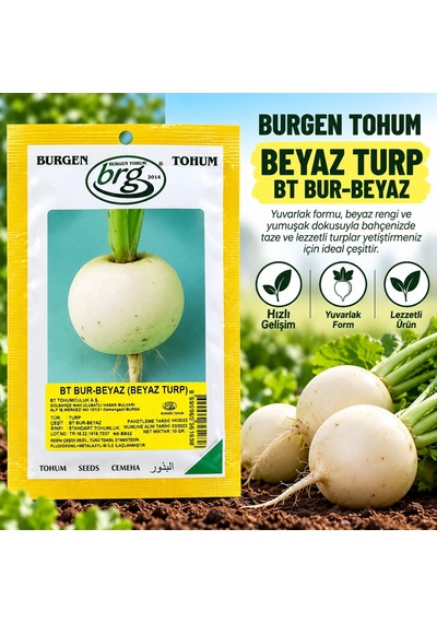 Burgen Tohum Beyaz Turp 10 Gr Bt