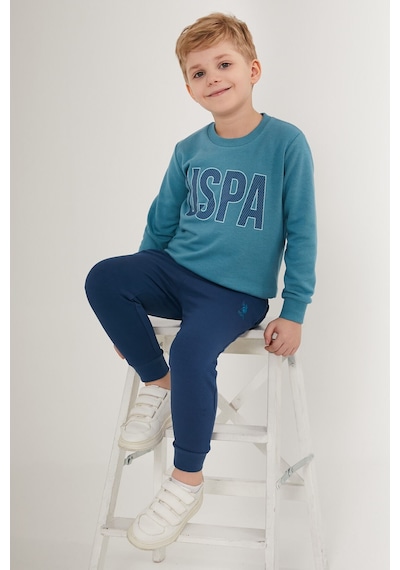 U.s. Polo Assn Strip Mavi Erkek Çocuk Eşofman Takımı