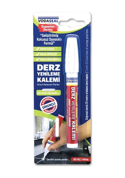 Vodaseal Derz Kalemi Seri Beyaz 1 Adet Yedek