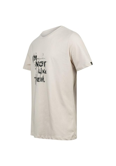 2as Alex Baskılı Erkek Sıfır Yaka T-shirt 035 Kum