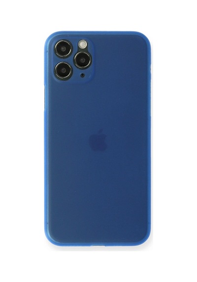Newface - 488 - İphone 11 Pro Max Kılıf Pp Ultra İnce Kapak - Kmrsfres - - Mavi